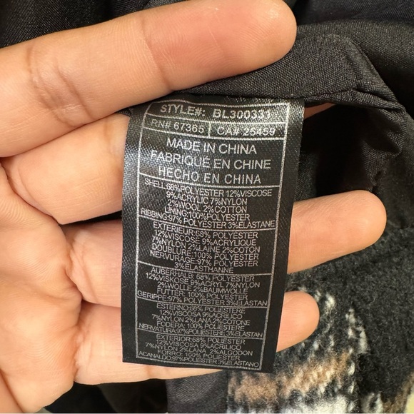 Steve Madden Plaid Coat - Picture 5 of 6